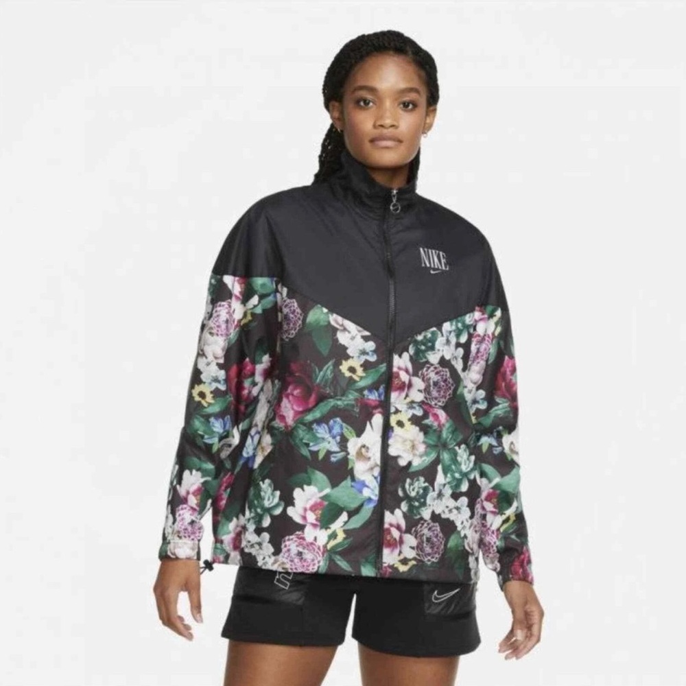 NIKE FEMME floral zip up jacket